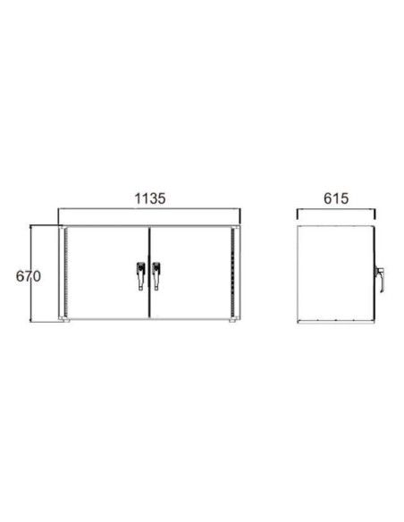 Feuerfeste Schränke RF30 RF90. -JA-Feuerfester Schrank F90 1135x670x615