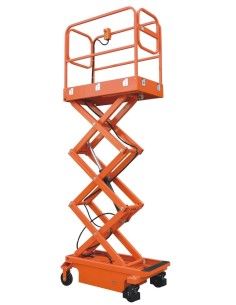 Plataformas de Tesoura-TYMBIA-Plataforma elevatória tesoura 5.9m-300kg (Uma bateria)