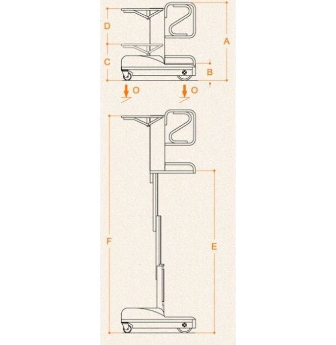 Chariots Élévateurs--Plate-forme élévatrice pour la prise de 200kg à 3m