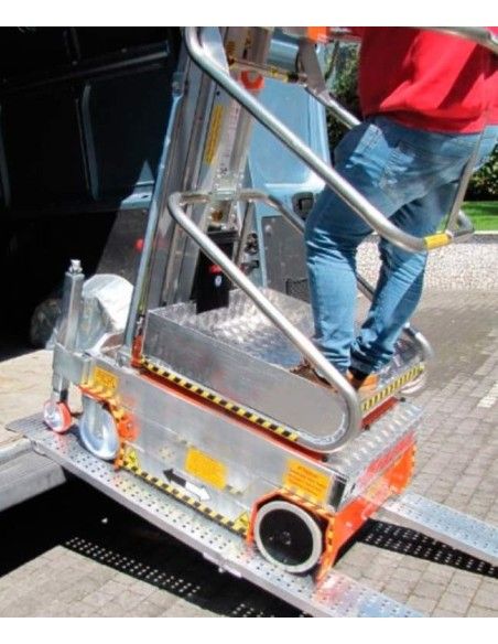 Plataformas unipersonales--Plataforma Elevadora Ultraligera 200kg a 3m Elevación