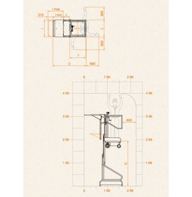 Order Pickers--Lifting platform 150kg to 1.93m Elevation