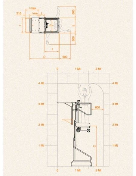 Order Pickers--Lifting platform 150kg to 1.93m Elevation