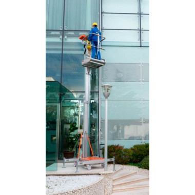Plataformas unipersonales--Plataforma Elevadora Manual 200kg a 4,08m Elevación 2