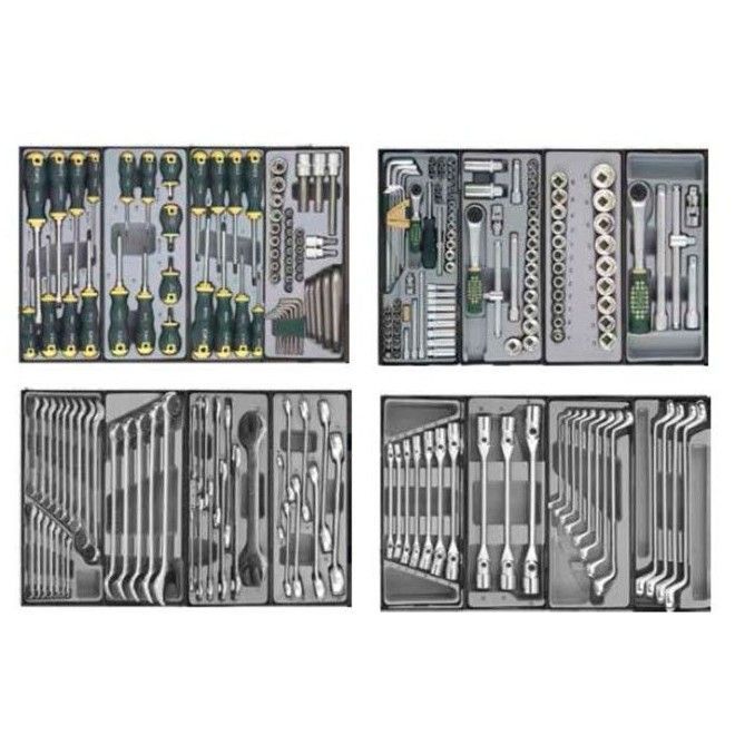 Carros and banks workshops--Field Box with 7 drawers and 286 tools