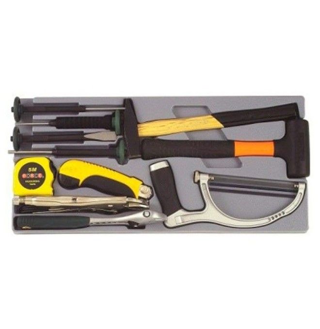 Carts et ateliers bancaires. Outils 3 Hauteurs avec 101 Outils