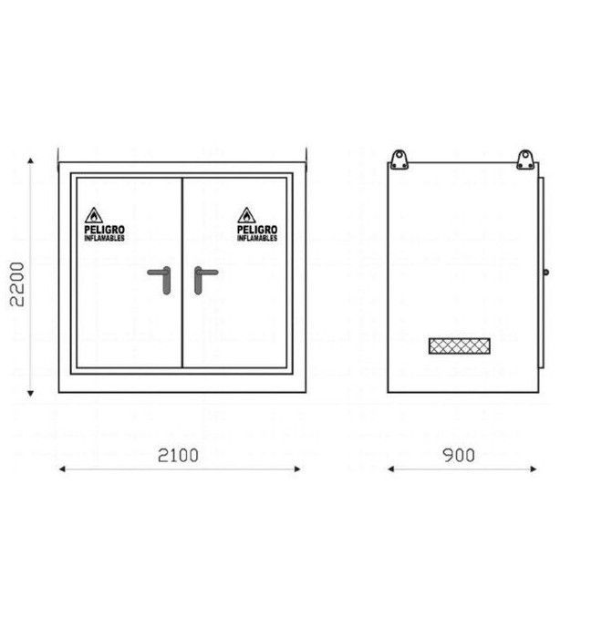 Fireproof Cabinets RF30 RF90--Almacén Modular Ignífugo