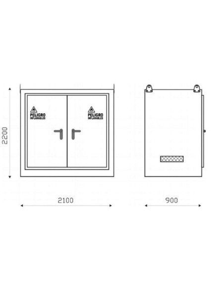 Armoires Ignifuges RF30 RF90--Almacén Modular Ignífugo