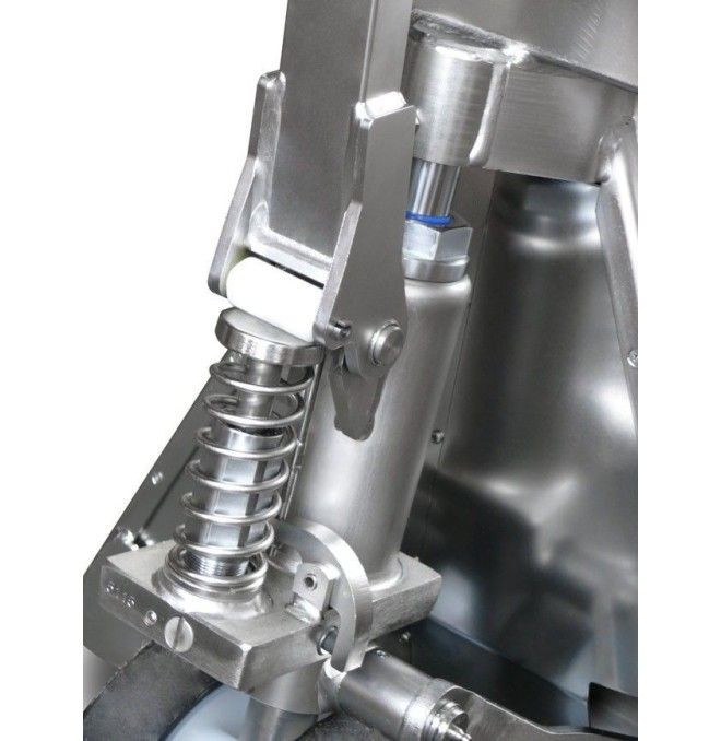 Transpaletas Pesadoras--Transpaleta pesadora galvanizada 2200kg - Pesaje higiénico