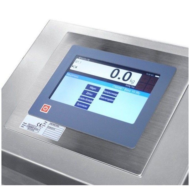 Transpaletas Pesadoras--Transpaleta pesadora galvanizada 2200kg - Pesaje higiénico