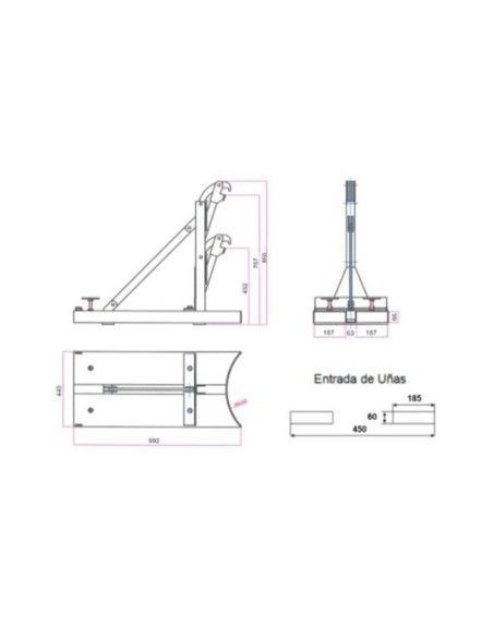 Pour le chargement des ampoules et des tambours - 1 tambour