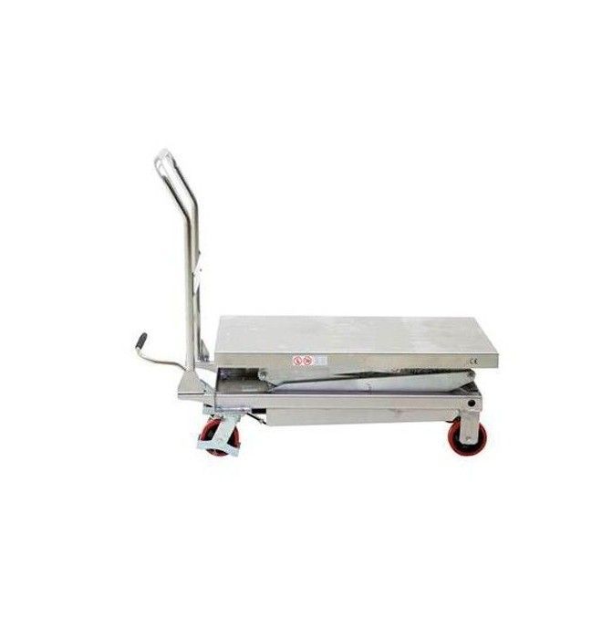 Tableaux manuels..-Table élévatrice manuelle 450kg à 890mm (INOX)