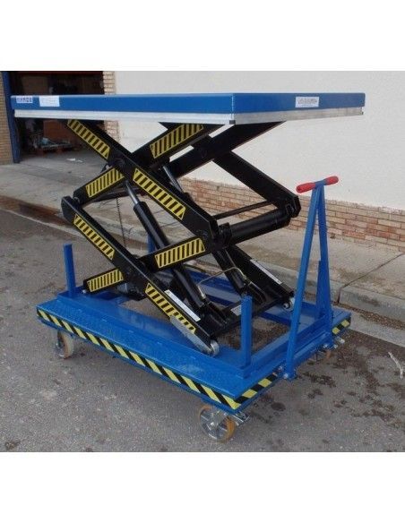 Tables électriques..-Table élévatrice électrique avec roues et Tirador 2000kg