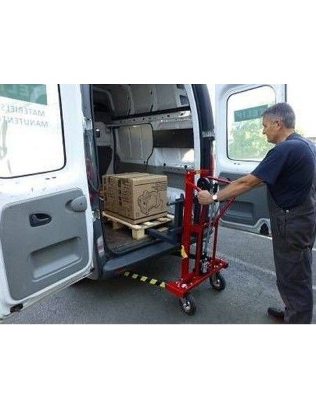 Transpalettes Manuels--Transpalette manuel Surface 250 kg à 850mm Élevage