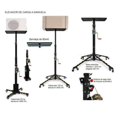 Special Stackers--Manivela cargo lift 125kg 2