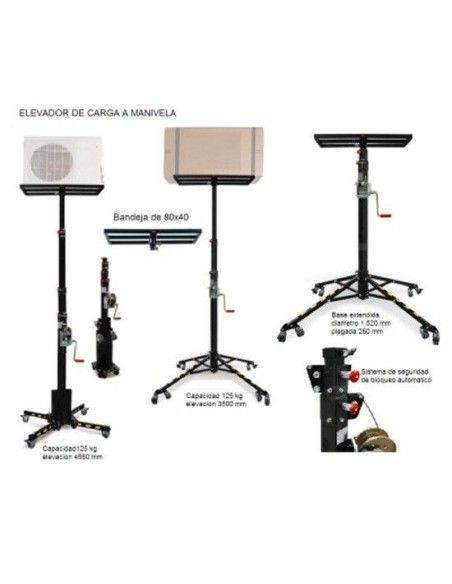 Special Stackers--Manivela cargo lift 125kg