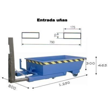 Tilting Container--Container 300L 2