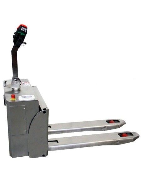 Transpalettes Inox et Galvanisés--Transpalette électrique Inox 1300kg