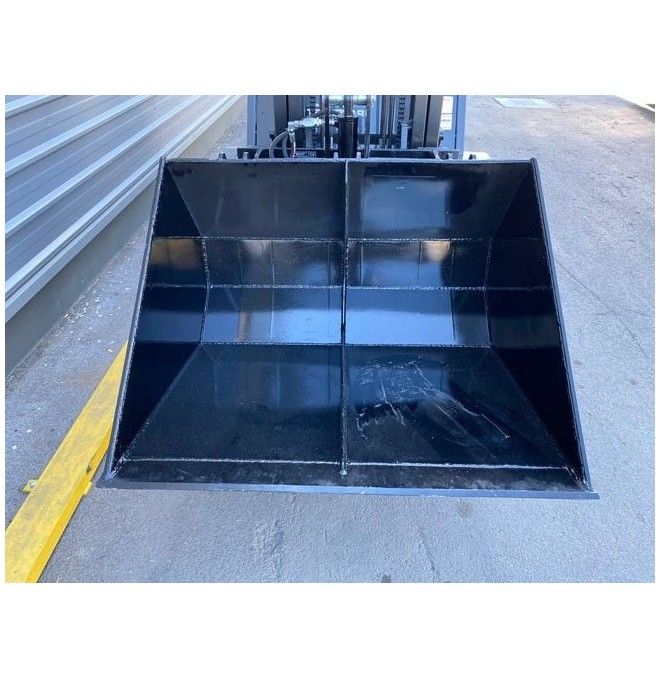 Sobre tablero: volteadores, pinzas,…--Cuchara Hidráulica 450-600L para carretilla FEM 2 y 3