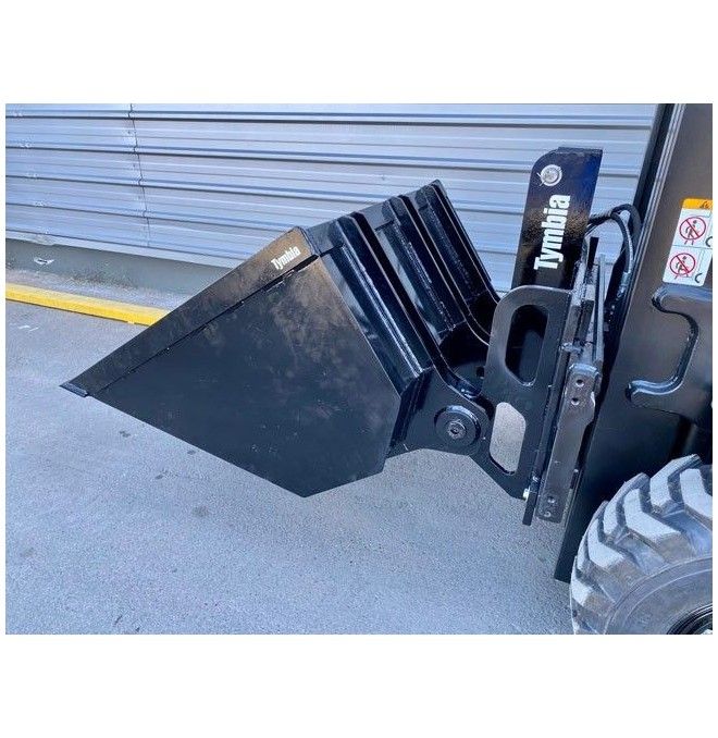 On board: flippers, clamps,...--Hydraulic bucket 450-600L for FEM 2 and 3 wheelbarrow