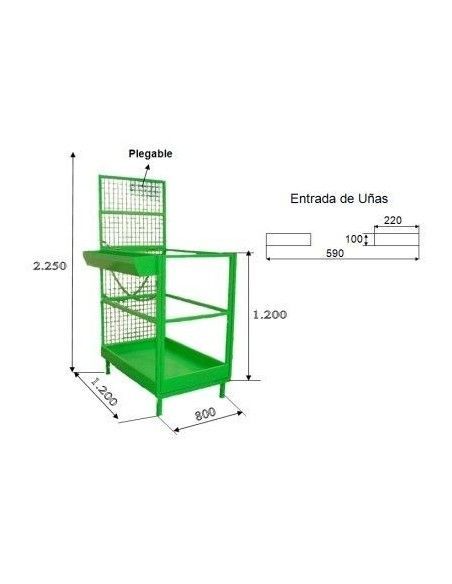Nacelles de Travail--Cage Soumettre les gens pour les ongles latéraux