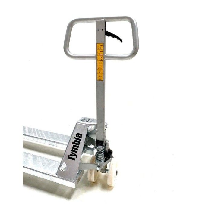 Transpalettes Inox et Galvanisés-TYMBIA-Transpalette Galvanisé 1150x525capacité 2500kg