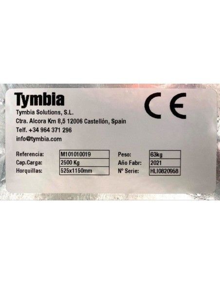 Paletes Inox e Galvanizados-TYMBIA-Porta-paletes Galvanizado 1150x525capacidade de 2500 kg