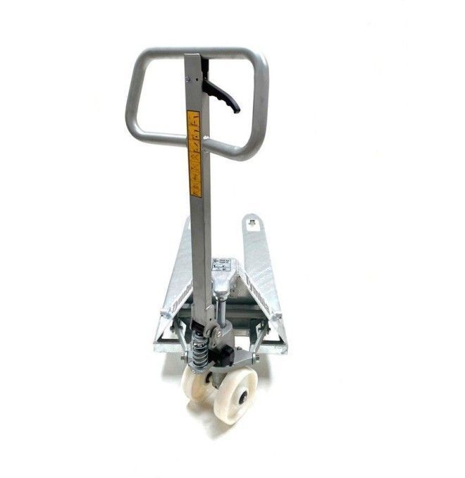 Edelstahl- und Verzinkte Hubwagen-TYMBIA-Palettenwagen Verzinkt 1150x525mm 2500kg kapazität