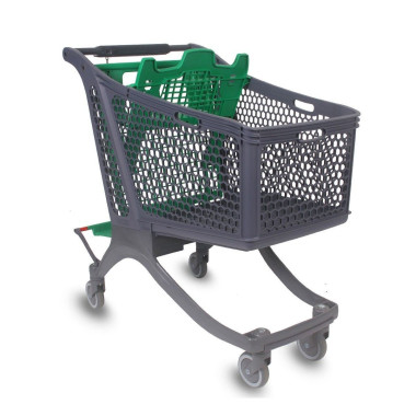 Supermercati e magazzini.-Carrello del supermercato Plastica 180L