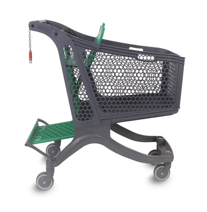 Supermercados e armazéns..-Carrinho de supermercado Plástico 180L