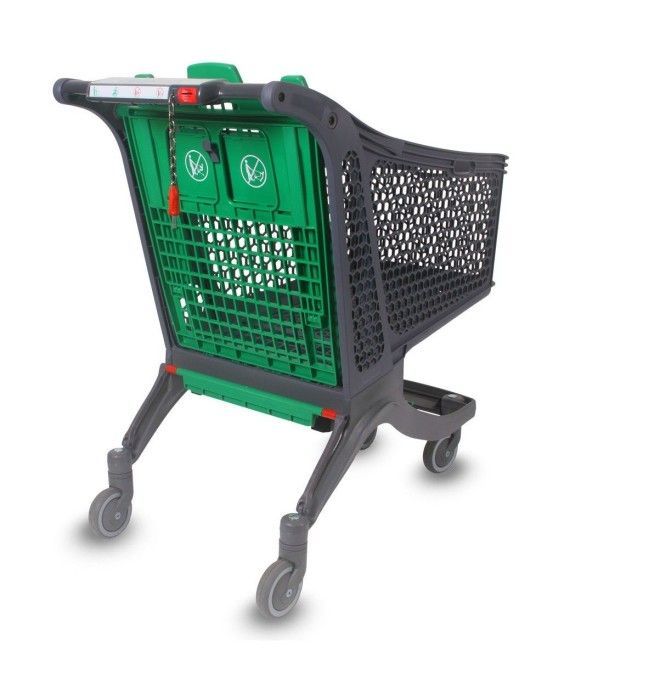 Supermercados e armazéns..-Carrinho de supermercado Plástico 180L