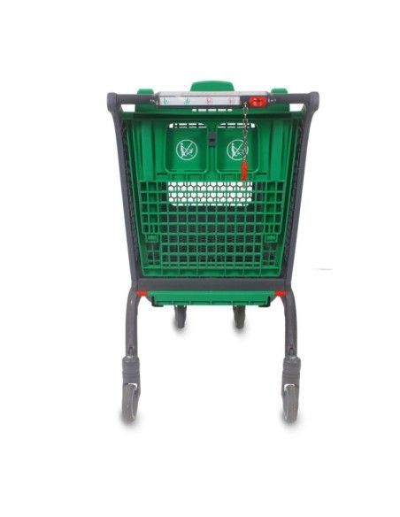 Supermärkte und Lager.-Supermarktwagen Kunststoff 180L