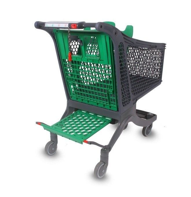 Supermarchés et entrepôts-Chariot de supermarché Plastique 180L