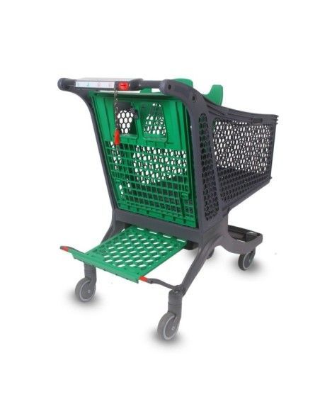 Supermarchés et entrepôts-Chariot de supermarché Plastique 180L