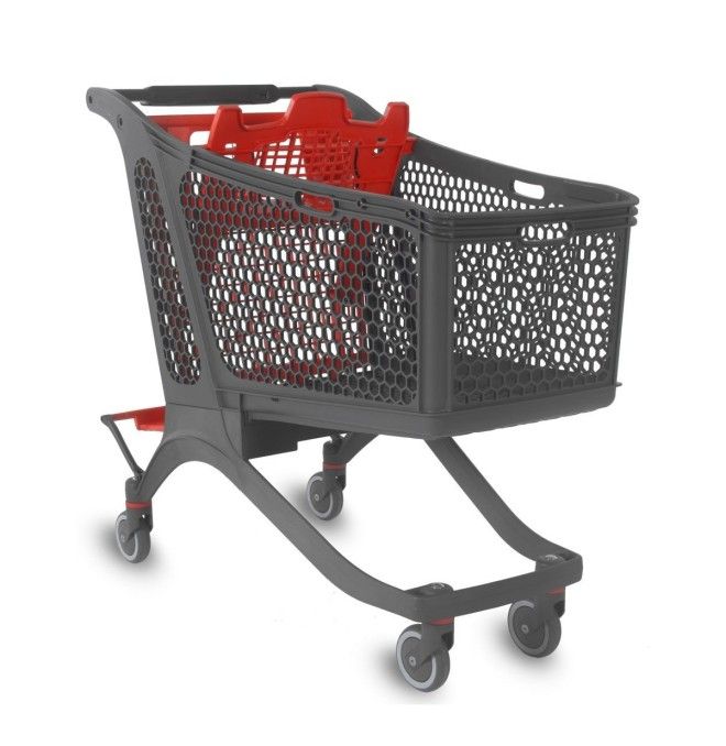 Supermercados y almacenes--Carro Supermercado Plástico 240L