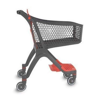 Supermärkte und Lager.-Supermarktwagen Kunststoff 100L 2