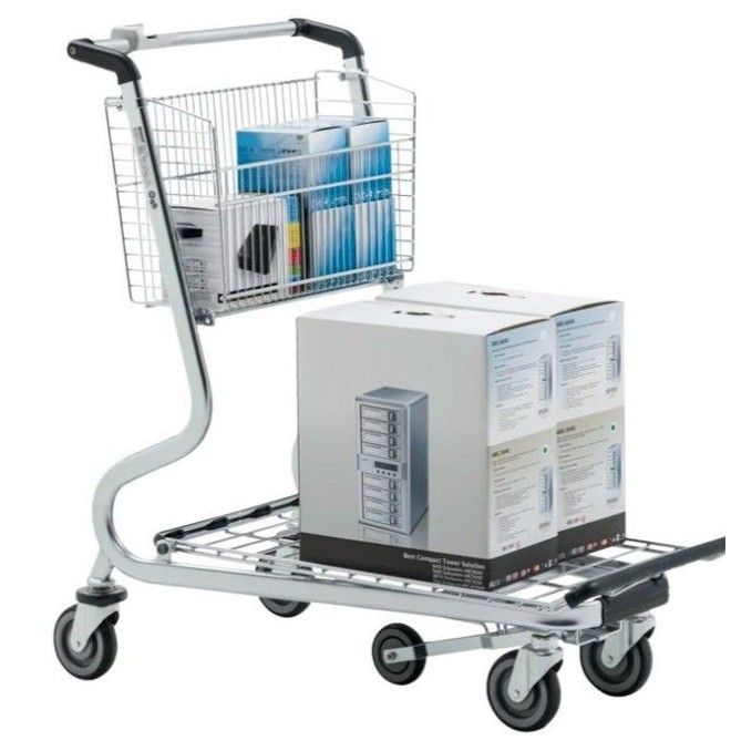 Supermercados e armazéns..-Carro transporte para várias tarefas