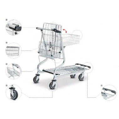 Supermercados e armazéns..-Carro transporte para jardinagem e diy 2
