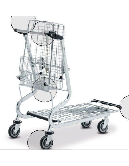 Supermercados y almacenes--Carro de transporte para establecimientos de jardinería y bricolaje