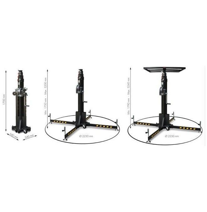 Impilatore Manuale-Manuale 300kg a 5220mm