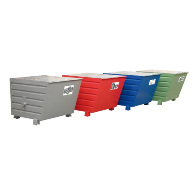 Contenitori Carrellati--Contenitora ribaltabile per Carrello elevatore con Util 2