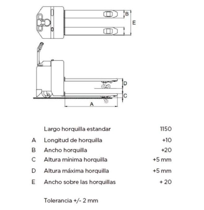 Transpalettes Peseurs--Transpalette peseur 1 500 kg