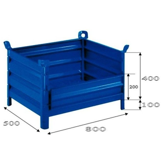 Containers and Baskets-- 800x500mm cardboard with folding side