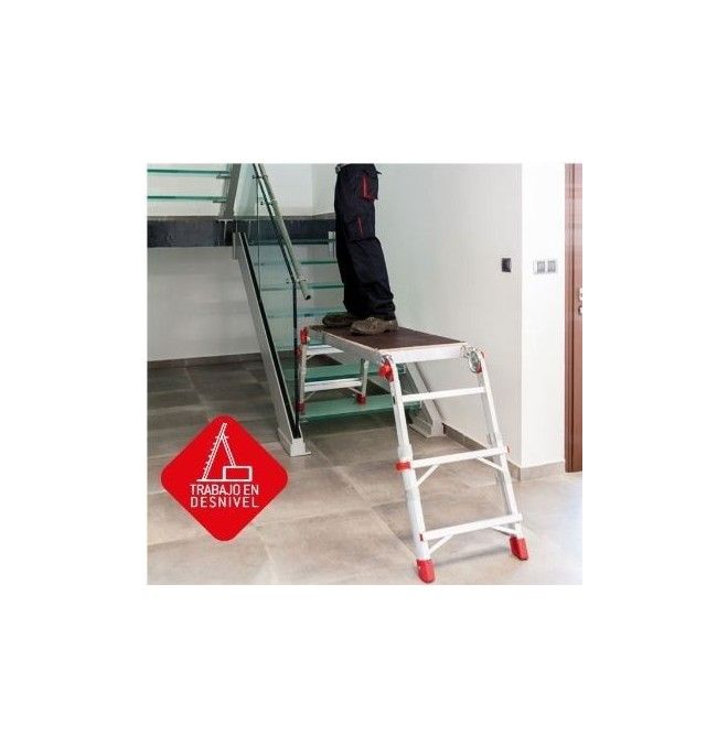 Stairs--Platform of foldable and adjustable work in height