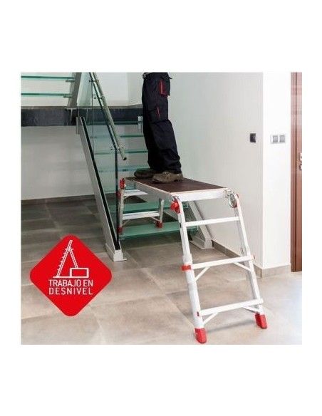 Stairs--Platform of foldable and adjustable work in height
