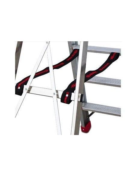 Stairs--Ladder professional in aluminum with comfortable steps