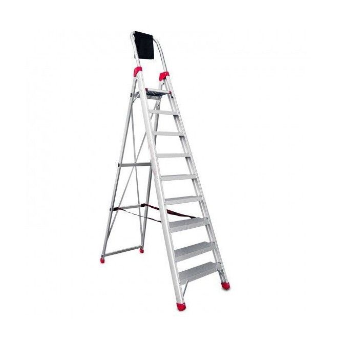 Stairs--Ladder professional in aluminum with comfortable steps