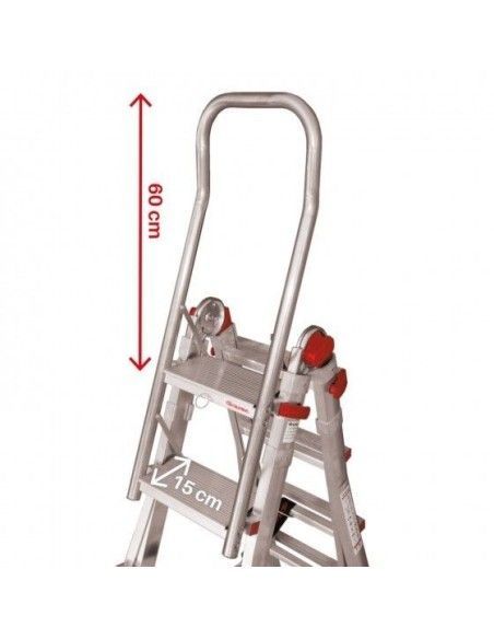 Escaleras--Escalera telescópica de aluminio multiusos