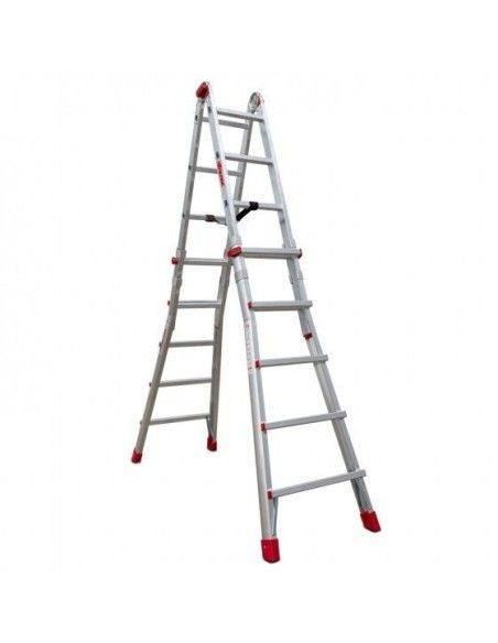 Escaleras--Escalera telescópica de aluminio multiusos