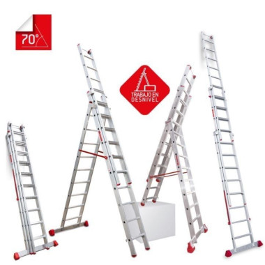 Treppe--Leiter mehrzweck von drei abschnitten