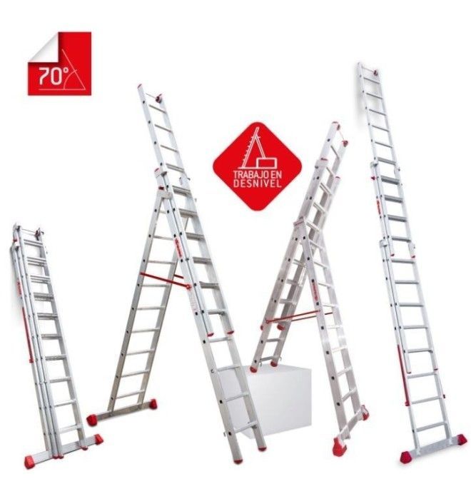 Stairs--Ladder multi-purpose of three sections